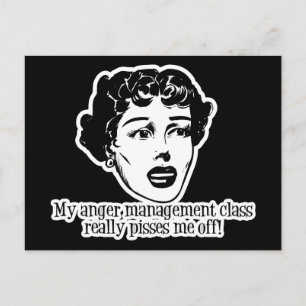 Cartão Postal Minha Classe De Gestão De Raiva Me Chateia!