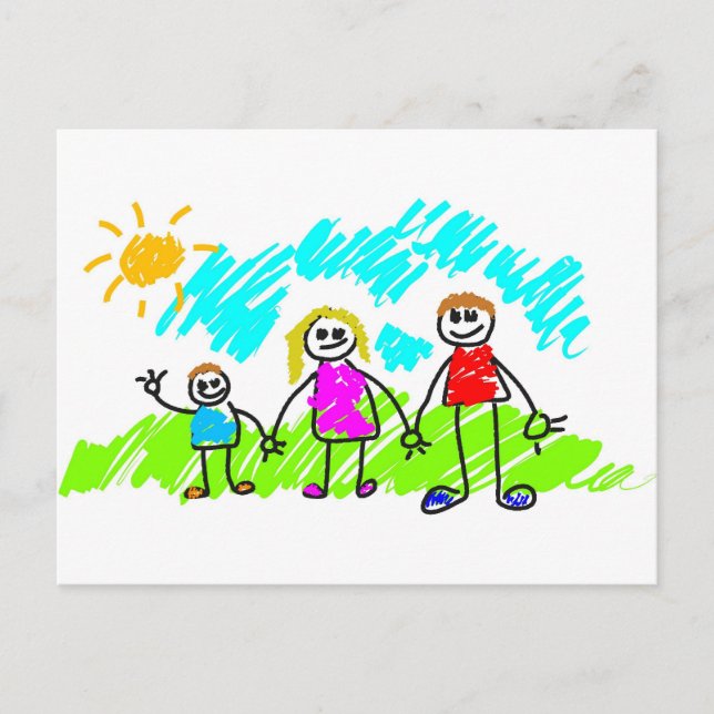 Cartão Postal Minha Família (Frente)