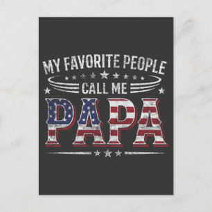 Cartão Postal Minha Gente Favorita Me Chama de Papai Bandeira Am