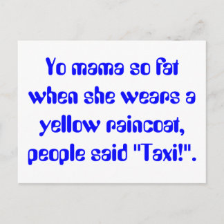 Cartão Postal Minha mãe é tão gorda