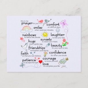 Cartão Postal Minha Oração Por Você