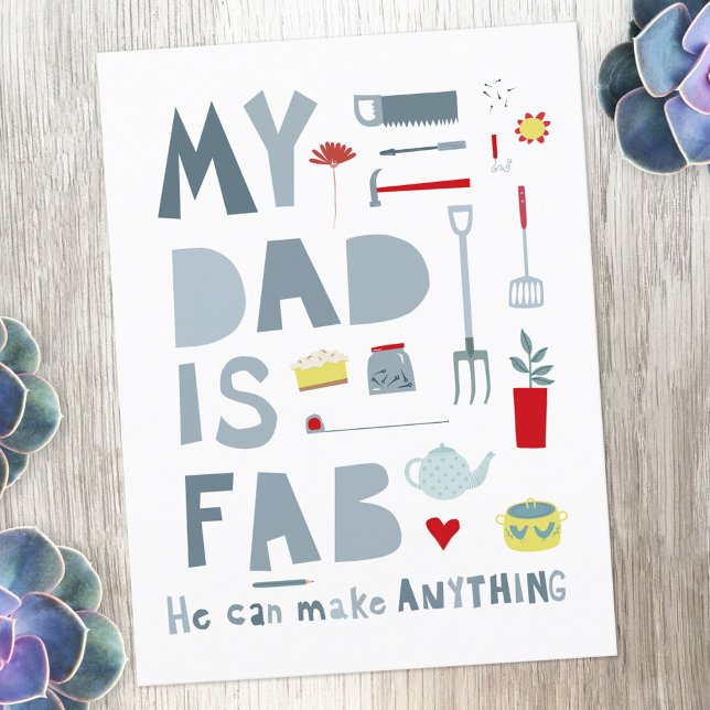 Cartão Postal Minha Pai é Fab (Criador carregado)