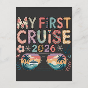 Cartão Postal Minha Primeira Viagem de Cruzeiro 2026, Presente d