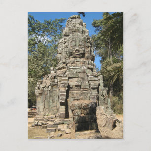 Cartão Postal Mini Bayon... Ta Prohm, Angkor Wat, Camboja