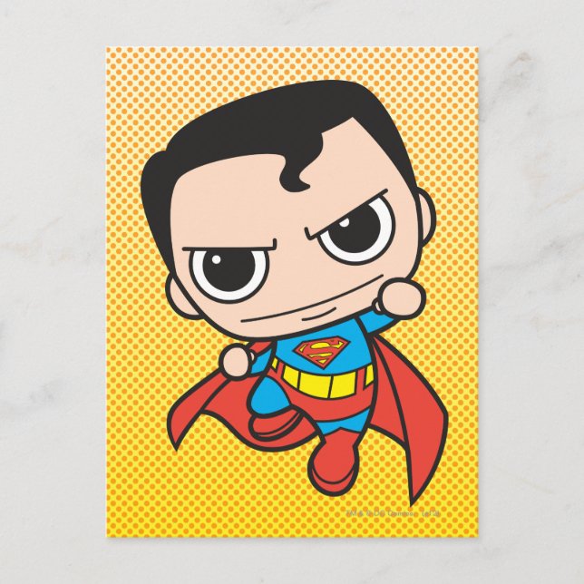 Cartão Postal Mini Superman Flying (Frente)