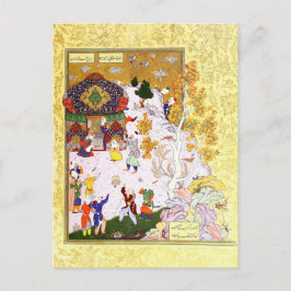 Cartão Postal Miniatura Persa: Voo da Tartaruga