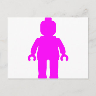 Cartão Postal Minifig [Rosa Escuro] Personalizando Minha Minifig