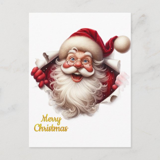 Cartão Postal Minimal Christmas Postcard | Line Art Tree | Kalir (Frente)