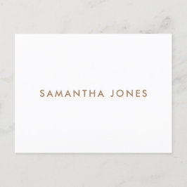 Cartão Postal Minimalista Moderno