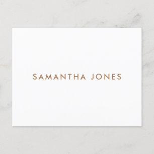 Cartão Postal Minimalista Moderno