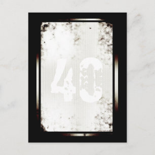 Cartão postal minimalista pós-moderno aniversár