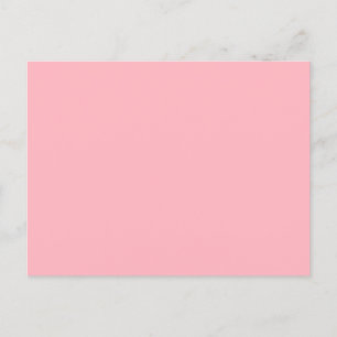 Cartão Postal Minimalista Rosa Suave