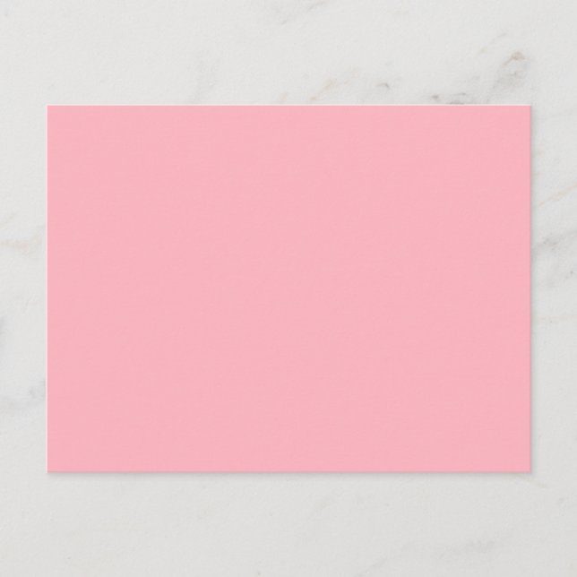 Cartão Postal Minimalista Rosa Suave (Frente)