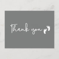 Minimalista simples Obrigado no chá de bebê Mod Ci