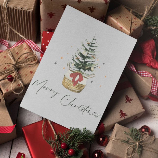 Cartão Postal Mínimo Natal Moderno (Criador carregado)