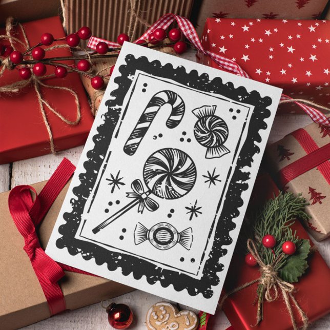 Cartão Postal Mínimo Natal Moderno (Criador carregado)