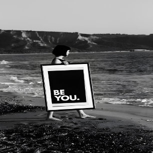 Cartão Postal Mínimo   Negrito Seja Você Mesmo