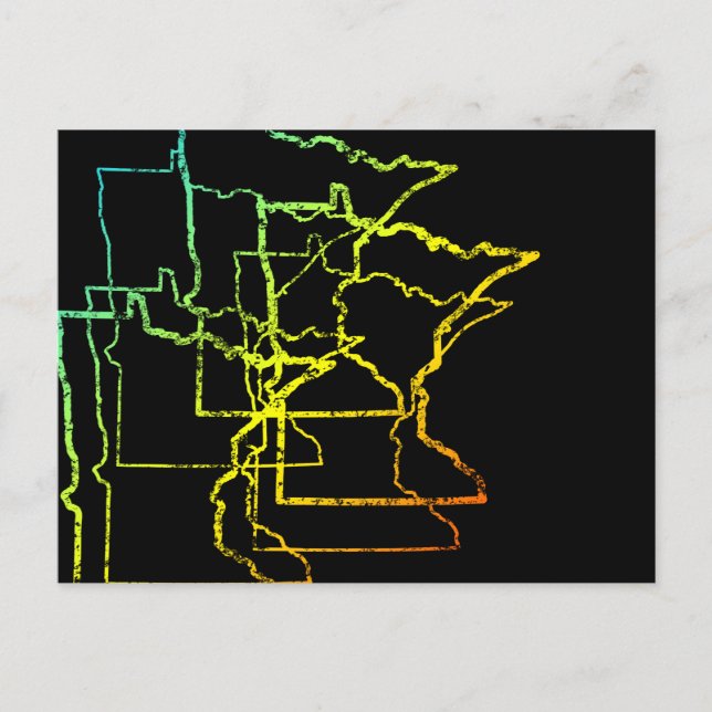 Cartão Postal minMinnesota chill blur (Frente)