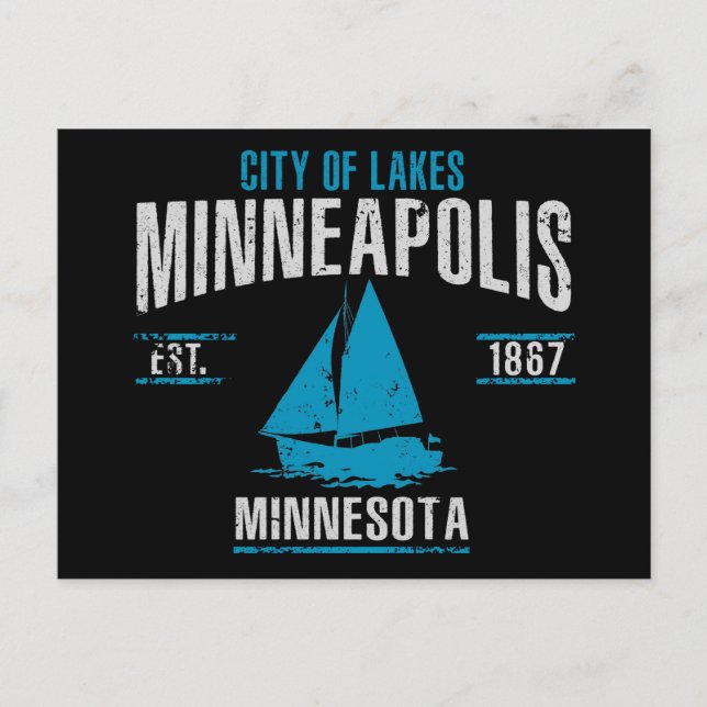 Cartão Postal Minneapolis (Frente)