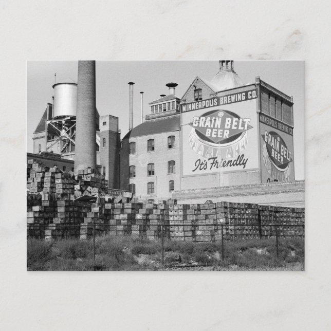 Cartão Postal Minneapolis Brewery, anos 30 (Frente)