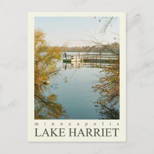 Cartão Postal Minneapolis Minnesota   Lago Harriet   Película 35