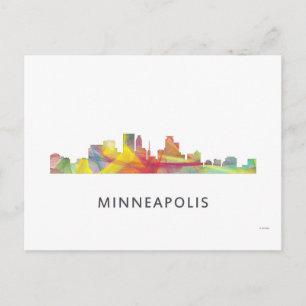 CARTÃO POSTAL MINNEAPOLIS, MINNESOTA SKYLINE WB1 -