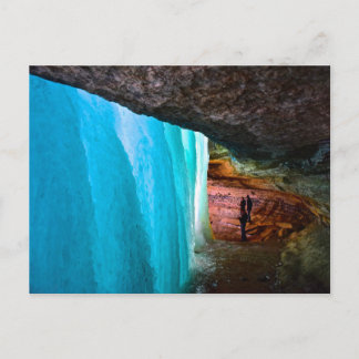 Cartão Postal Minnehaha congelada cai em Minneapolis