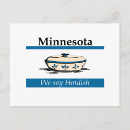 Cartão Postal Minnesota: Dizemos Hotdish
