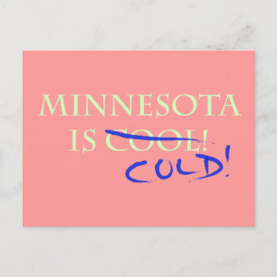 Cartão Postal Minnesota é Legal e frio!