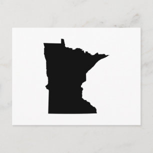 Cartão Postal Minnesota em preto e branco