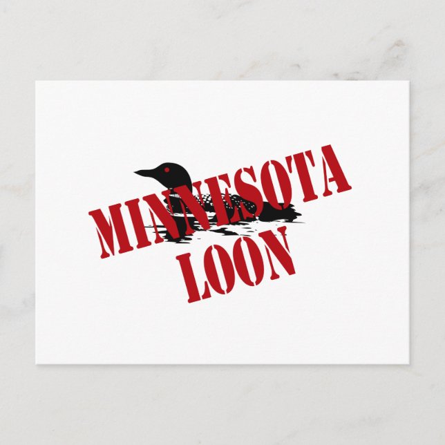 Cartão Postal Minnesota Loon (Frente)