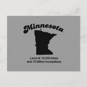 Cartão Postal Minnesota Motto - Terra de 10 mil lagos