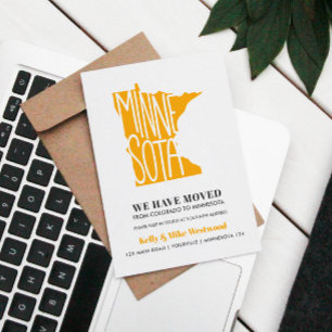 Cartão Postal MINNESOTA Mudamos Novo endereço Nova Casa