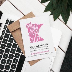 Cartão Postal MINNESOTA Mudamos o novo endereço Novo lar