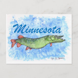 Cartão Postal Minnesota Musky