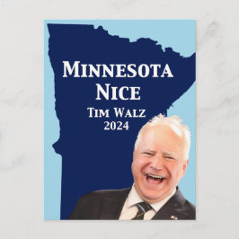 Cartão Postal Minnesota Nice Tim Walz