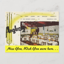 Cartão Postal Minnesota, Restaurante Anglesey, Minneapolis