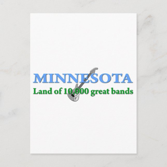 Cartão Postal Minnesota - Terra de 10 mil Bandas (Frente)