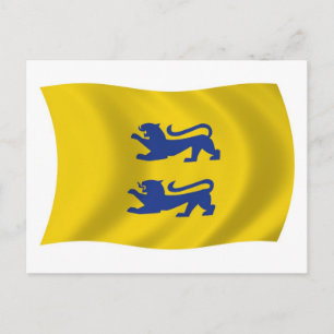 Cartão Postal Minoria Dinamarquesa do Sul de Schleswig Bandeira