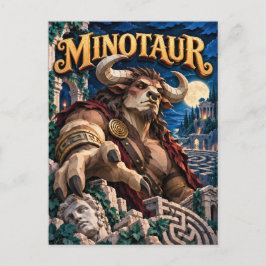 Cartão Postal Minotauro, Monstro de Corte de Papel