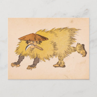 Cartão postal - Minowaraji yokai do ukiyo-e japonê