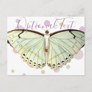 Cartão Postal Mint Green Beauterfly