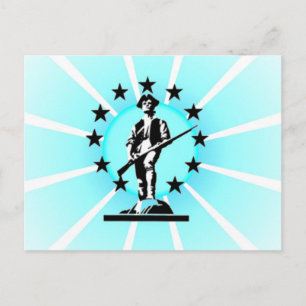 Cartão Postal Minuteman brilhante
