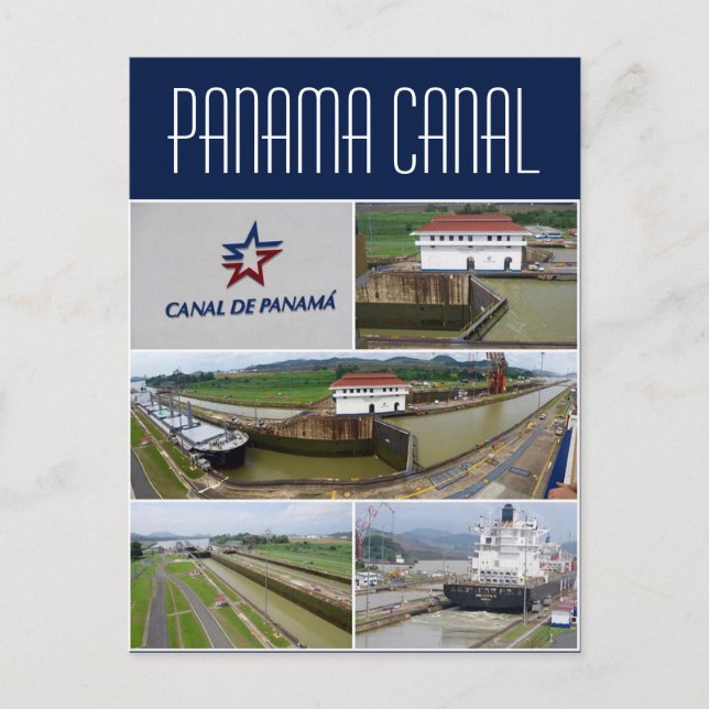 Cartão Postal miraflores do canal do panamá (Frente)