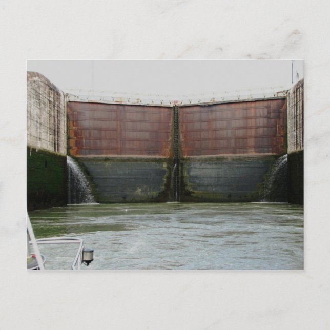 Cartão Postal Miraflores Locks, Canal do Panamá (Frente)