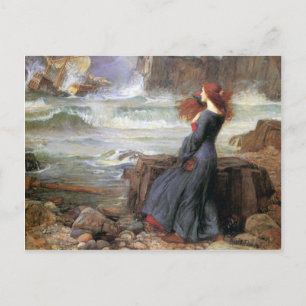 Cartão Postal Miranda - O Tempest - John William Waterhouse