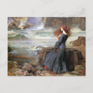 Cartão Postal Miranda - O Tempest - John William Waterhouse