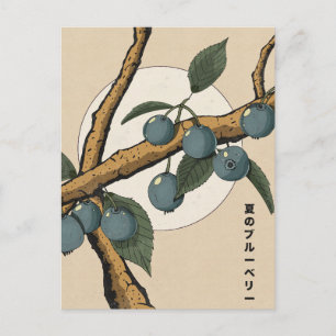 Cartão Postal Mirtilos Japoneses