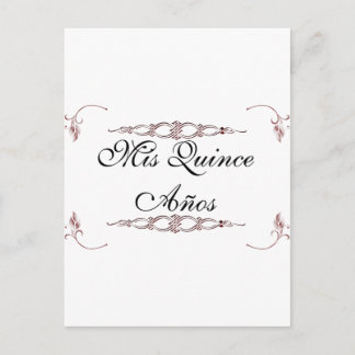 Cartão Postal Mis quince años