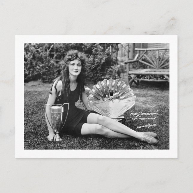 Cartão Postal Miss Filadélfia, início do século XX (Frente)